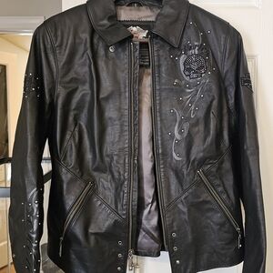 Harley-Davidson Black Leather Motorcycle Jacket